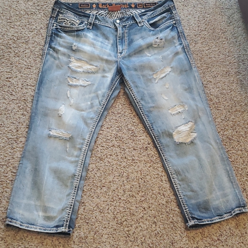 Rock Revival Crop Jeans